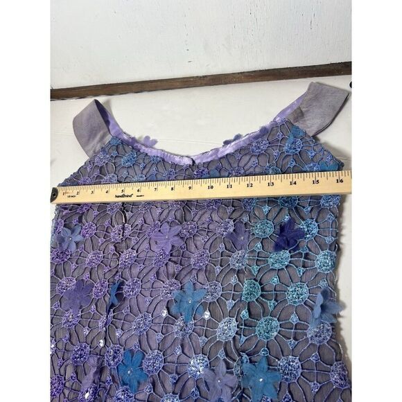 Vtg 2Pc Y2K Handmade Skirt Prom Goth Fairy Beaded‎ Witch Sheer Crochet Size 4-6 - Picture 9 of 14